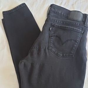 Levi's 710 Super Skinny Black Sz 30